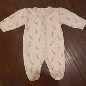 Kissy Kissy Sophie la Girafe Print Footie